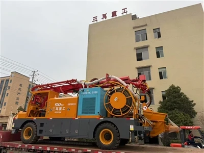 מכונת ביקורת רטובה עם מדחס אוויר של 75kW עבודות למנהרה